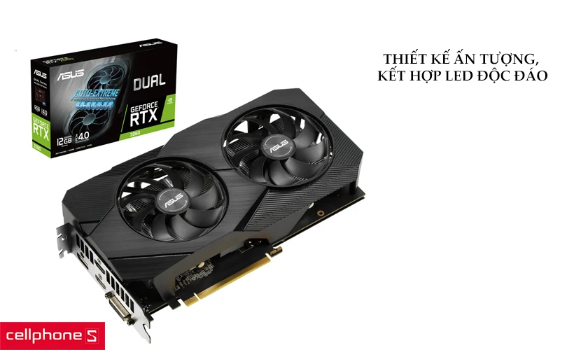 Card màn hình Asus DUAL RTX 2060-O6G EVO