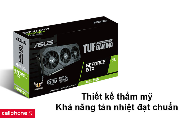 Card màn hình ASUS TUF GTX 1660 Super 6G Gaming