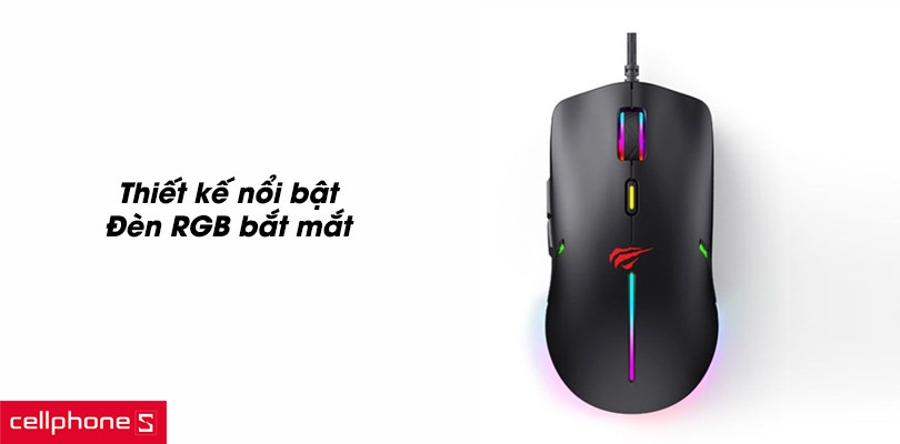 Chuột gaming có dây Havit MS1031 RGB chất lượng, giá rẻ