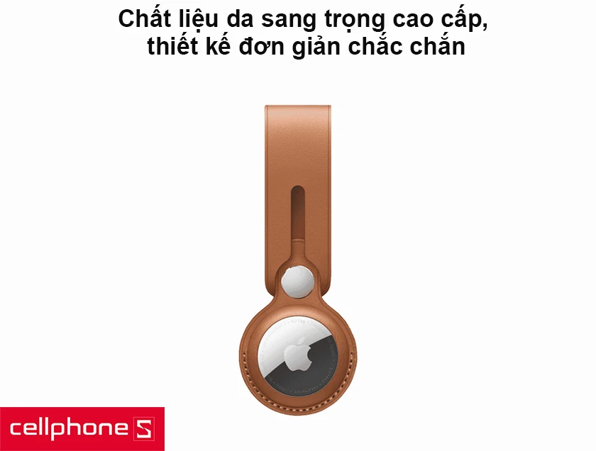Dây đeo Apple Airtag Leather Loop