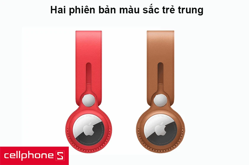 Dây đeo Apple Airtag Leather Loop