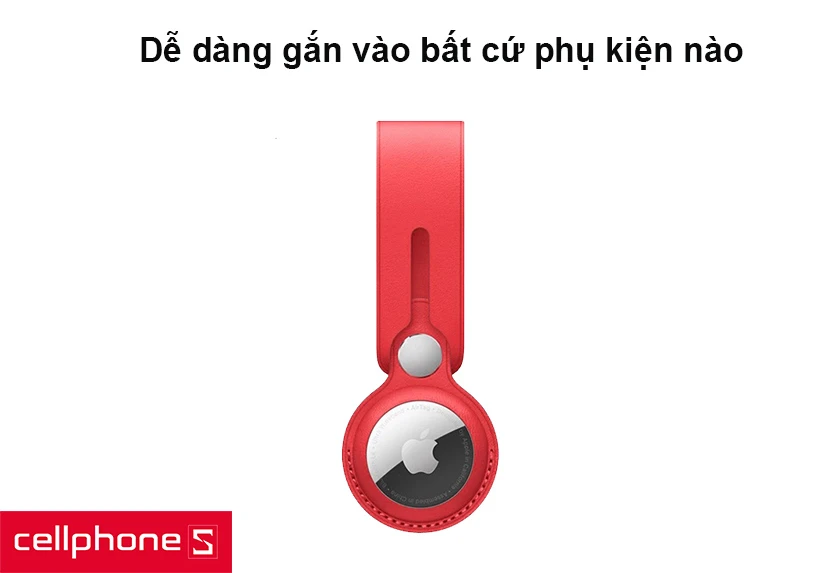 Dây đeo Apple Airtag Leather Loop