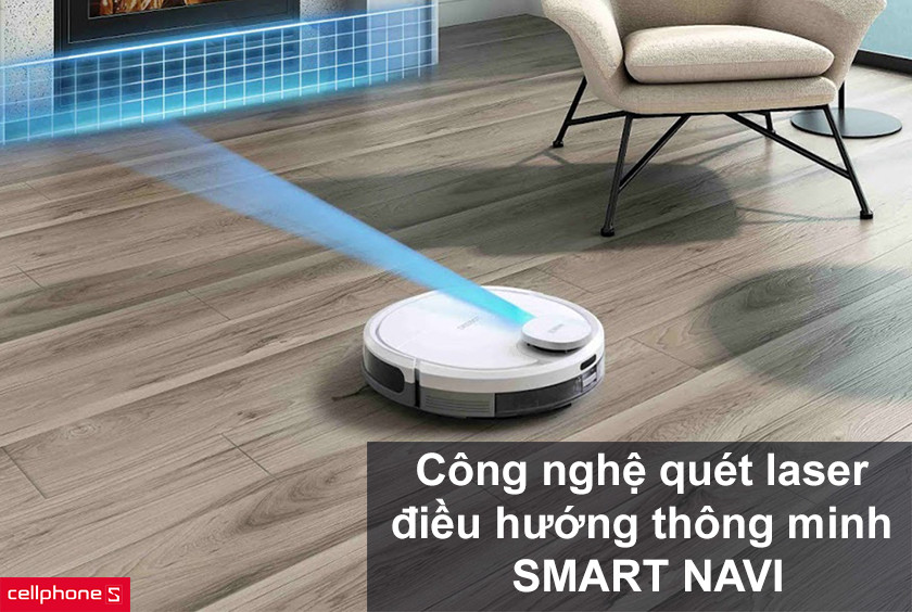 Công nghệ quét laser và điều hướng thông minh với SMART NAVI
