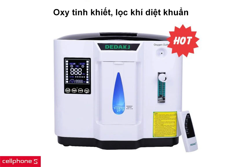 Oxy tinh khiết, lọc khí diệt khuẩn