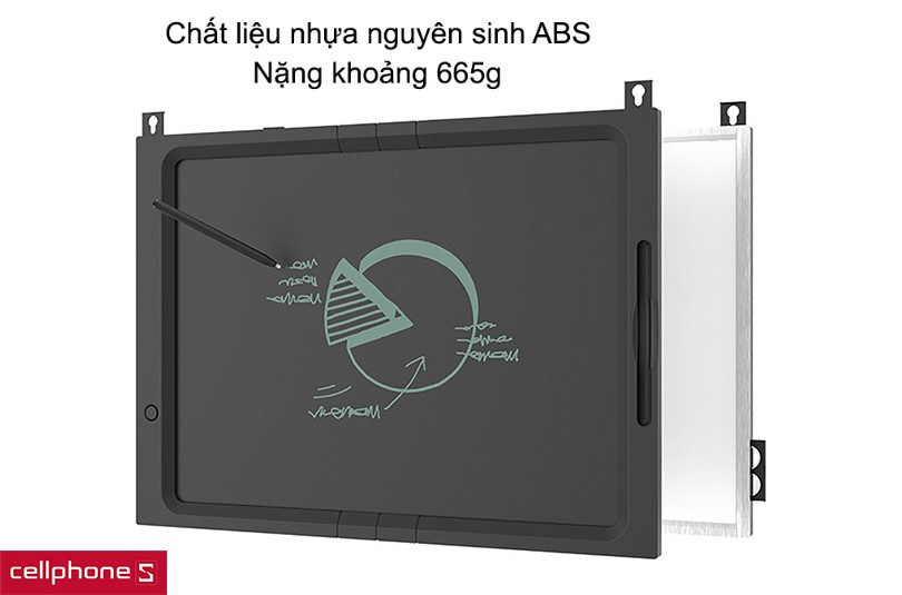 Sử dụng chất liệu nhựa nguyên sinh ABS mang lại độ bền cao