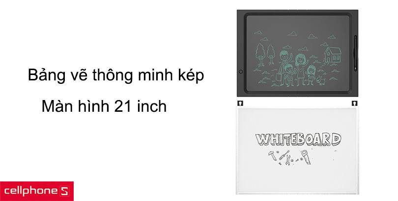 Màn hình có kích thước lớn lên tới 21 inch