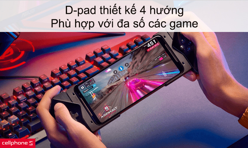 D-pad thiết kế 4 hướng phù hợp với đa số các game