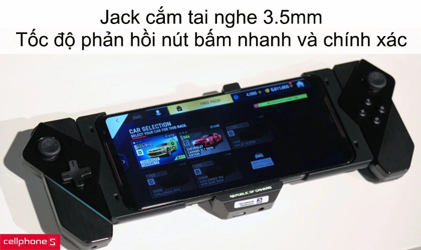 Jack cắm tai nghe 3.5mm, tốc độ phản hồi nút bấm rất nhanh và chính xác