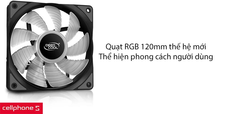 Quạt PWM RGB thế hệ mới, tương thích với đa số hệ thống