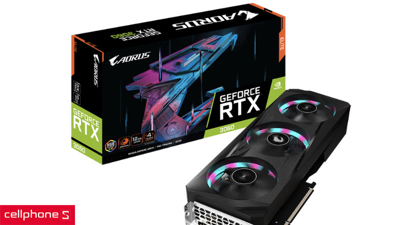 VGA Gigabyte AORUS GeForce RTX 3060 ELITE 12G