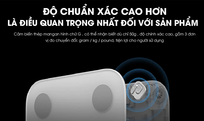 Cảm biến thép mangan dạng G, đo chính xác 13 dữ liệu toàn diện cơ thể