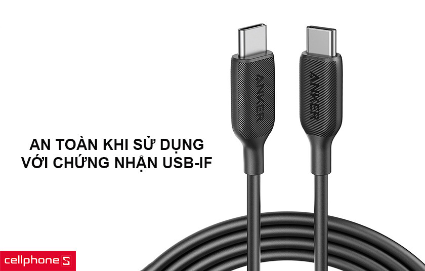 An toàn khi sử dụng với chứng nhận USB-IF