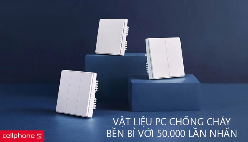 Thiết kế nhỏ gọn với chất liệu PC chống cháy