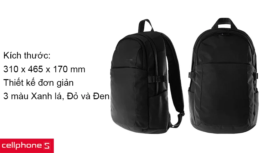 Thiết kế hiện đại theo xu hướng High-Tech, chất liệu nylon cao cấp, màu sắc trẻ trung