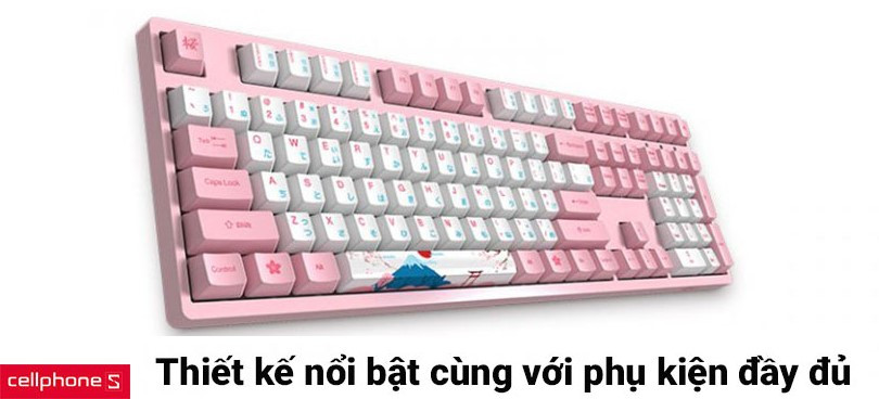Thiết kế nổi bật cùng với phụ kiện đầy đủ