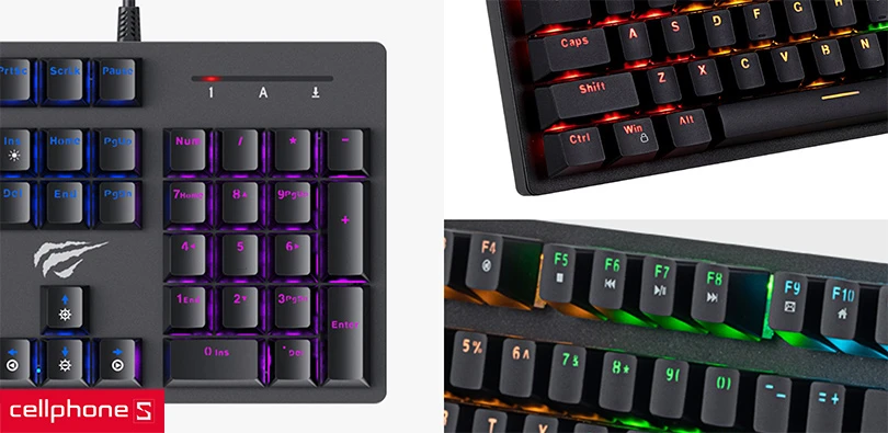 Bàn phím cơ gaming Havit KB858L RGB - Chính xác trong từng thao tác