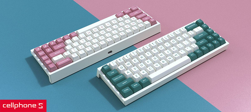 Bàn phím cơ không dây Fl - Esport FL680SAM Peach - 