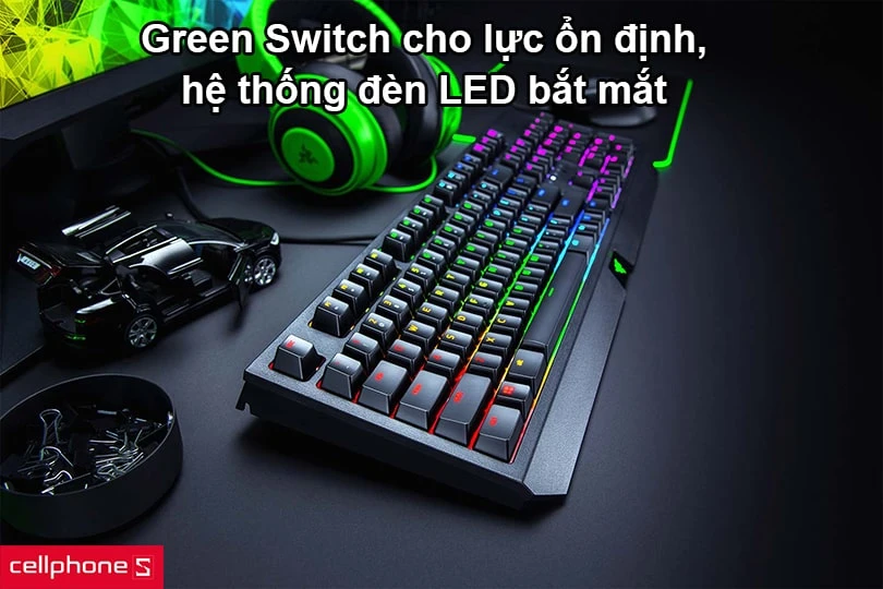 Bàn phím Razer Blackwidow Green Switch