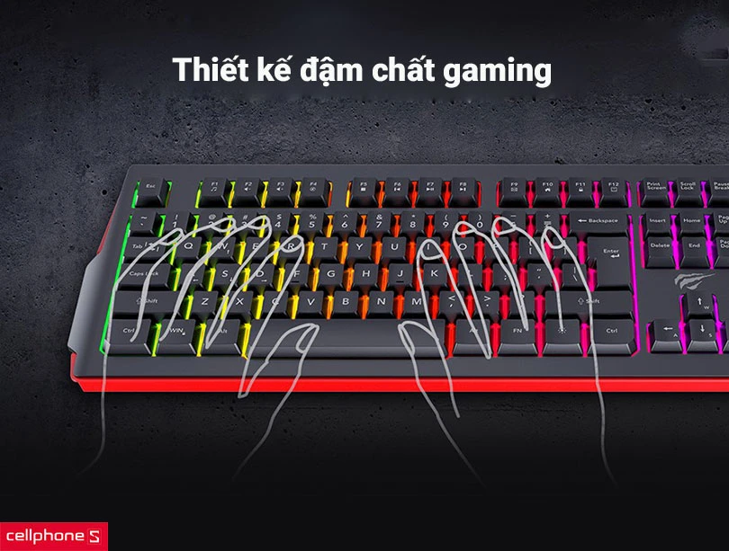 Thiết kế với phong cách đậm chất gaming cho người dùng