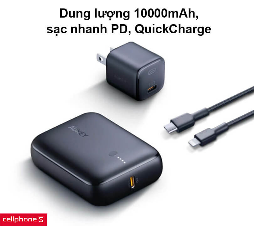 Bộ sạc Aukey Bundle On The Go 3 trong 1 (TK-2)