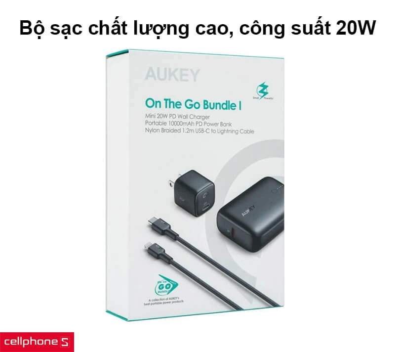 Bộ sạc Aukey Bundle On The Go 3 trong 1 (TK-2)