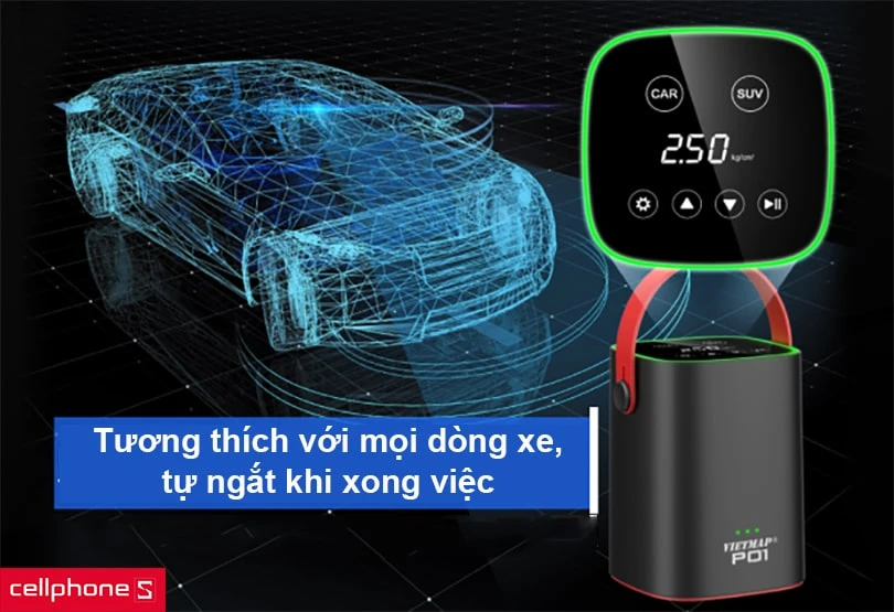 Tương thích với mọi dòng xe, tự ngắt khi xong việc