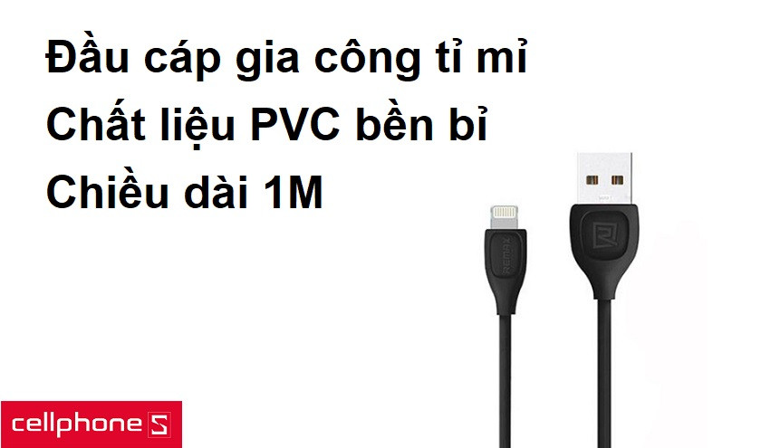 Chất liệu PVC bền bỉ, chiều dài 1m