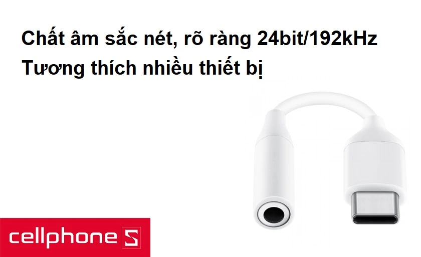Chất âm sắc nét, rõ ràng lên đến 24bit/192kHz, tương thích nhiều thiết bị