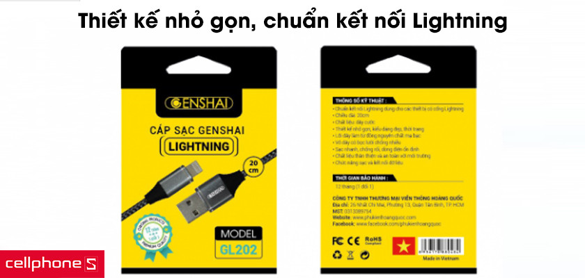 Thiết kế nhỏ gọn, chuẩn kết nối Lightning
