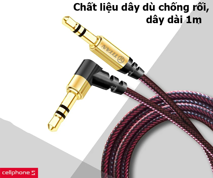 Chất liệu dây dù chống rối, dây dài 1m