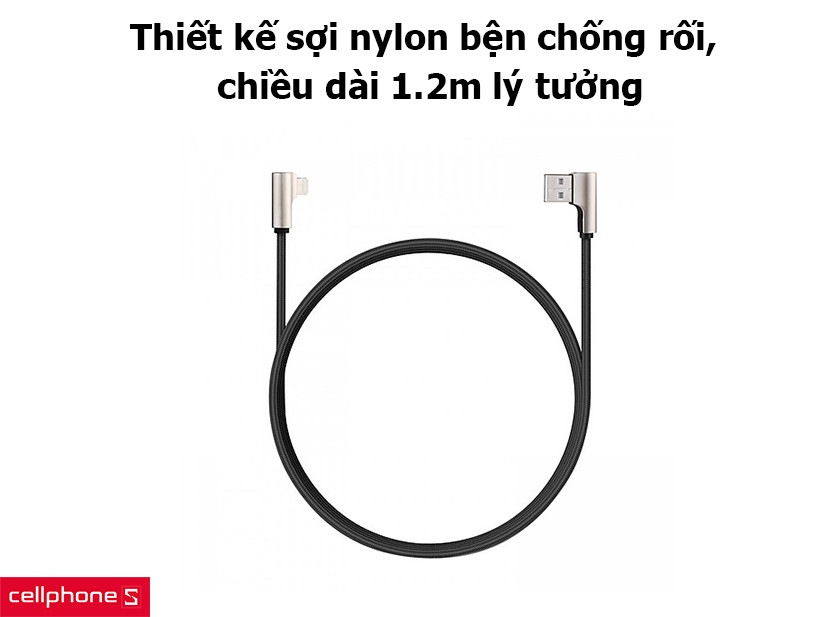 Thiết kế sợi nylon bện chống rối chiều dài 1.2m lý tưởng