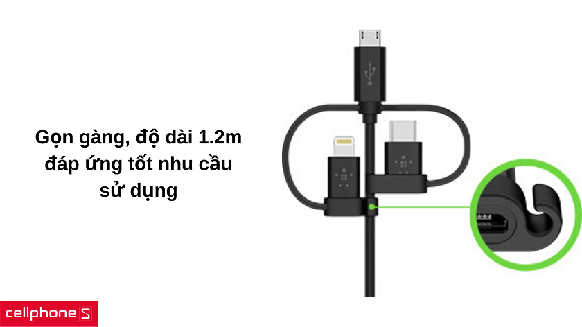 Thiết kế gọn nhẹ, độ dài vừa phải