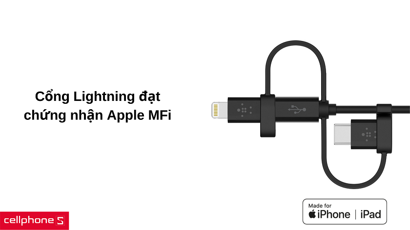Đạt chứng nhận MFi mang lại sự yên tâm khi sử dụng