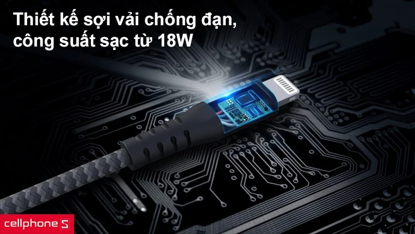 Thiết kế sợi vải chống đạn, công suất sạc từ 18W