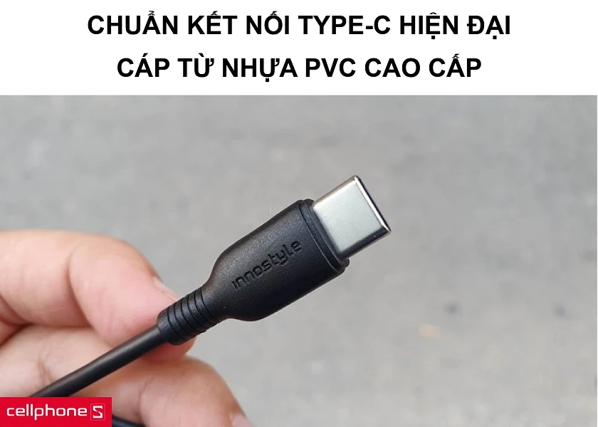 Chuẩn kết nối USB-C cao cấp truyền tải dữ liệu tốt cùng nhực PVC cao cấp bền bỉ