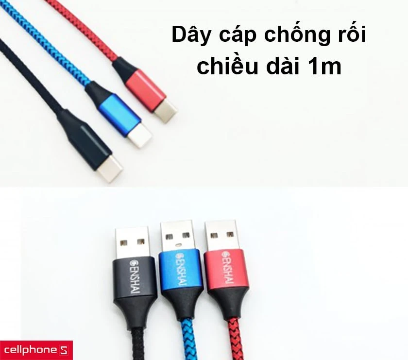 Dây cáp chống rối, chiều dài 1m
