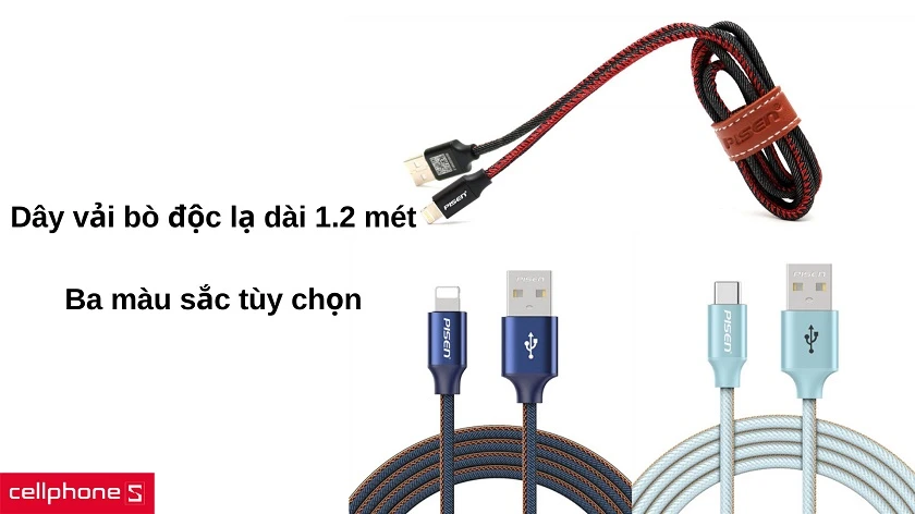 Thiết kế vỏ dây vải bò độc lạ với độ dài 1.2 mét
