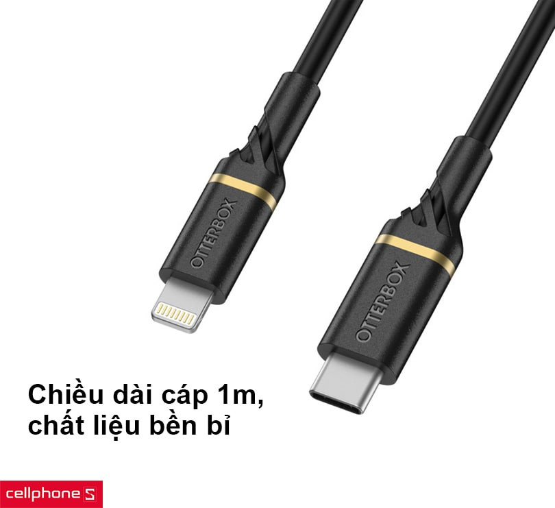 Cáp Otterbox USB-C to Lightning dài 1m