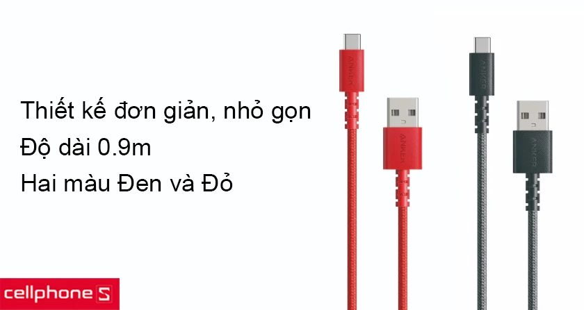 Thiết kế đơn giản và nhỏ gọn với độ dài 0.9m sử dụng linh hoạt, hai màu sắc cá tính