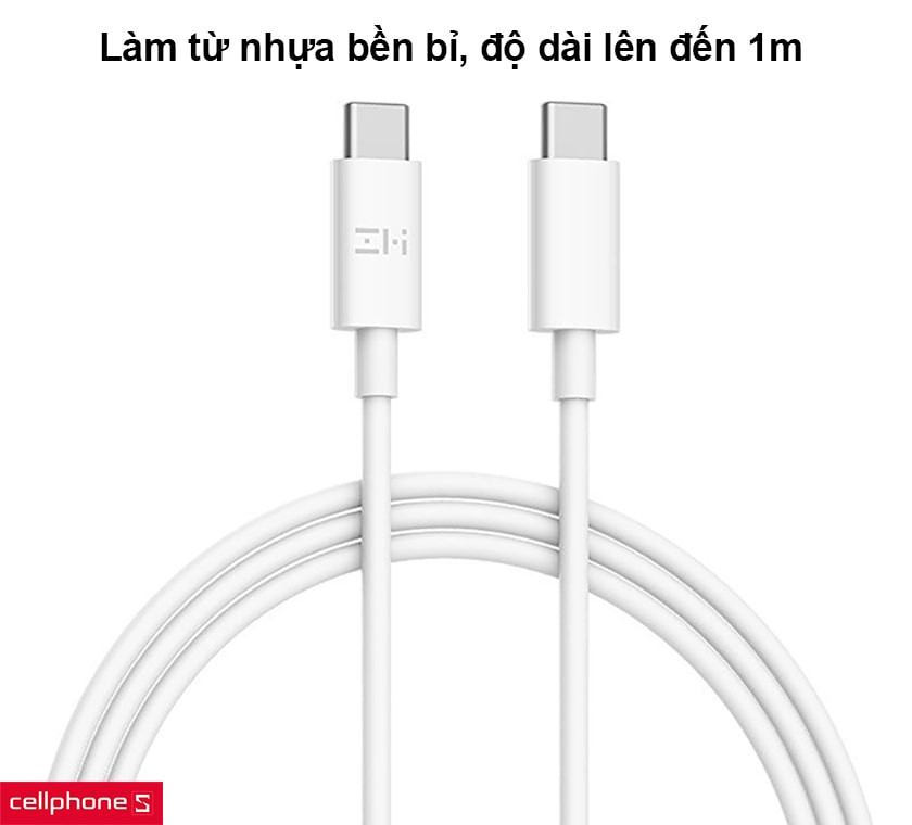 Cáp sạc Type-C to Type-C Xiaomi ZMI AL307E 1m