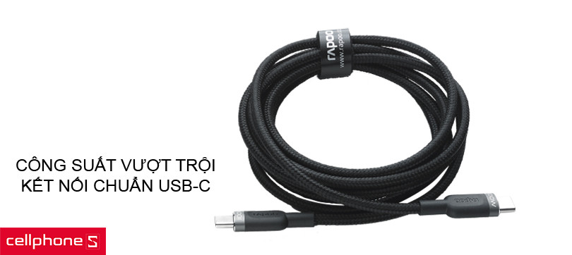 Công suất sạc nhanh, giao diện Type-C dễ dàng sử dụng