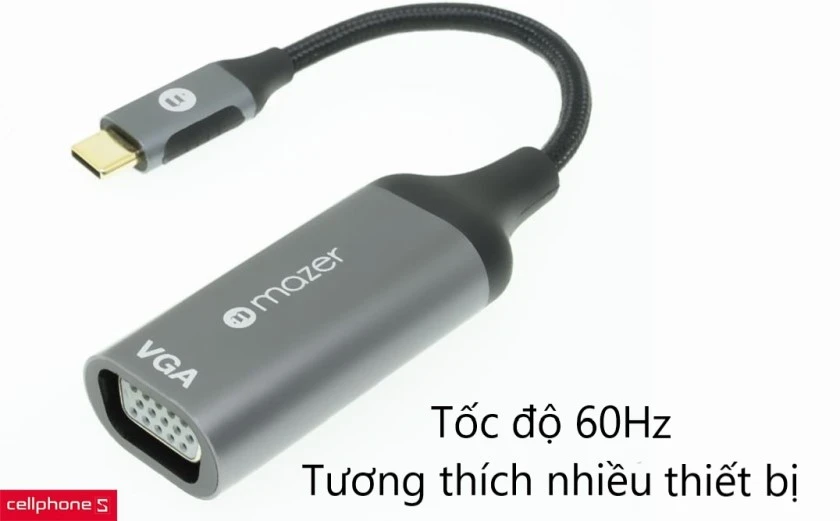 Hỗ trợ tốc độ 60 Hz, tương thích với hầu hết hệ điều hành