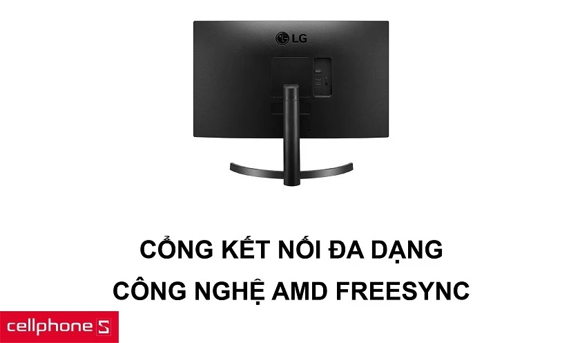 Kết nối màn hình qua nhiều cổng đa dạng cùng công nghệ AMD FreeSync chống rách hình