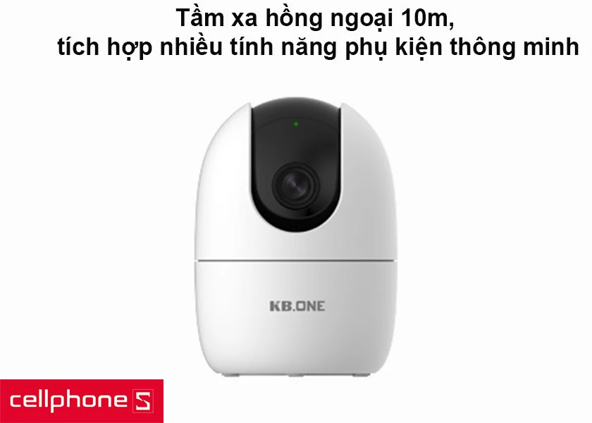 Tầm xa hồng ngoại 10m, tích hợp nhiều tính năng phụ kiện thông minh