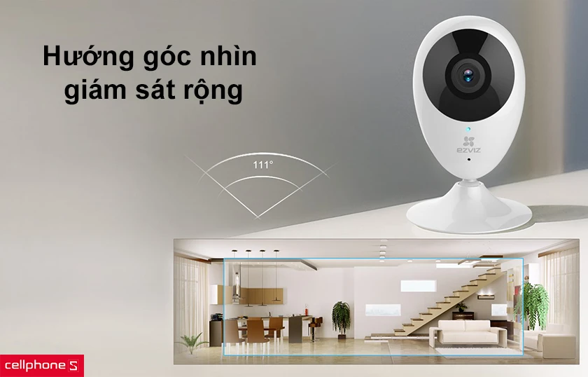 Hướng góc nhìn giám sát rộng