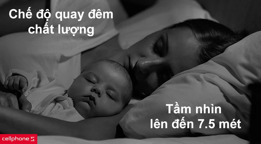 chế độ quay đêm chất lượng tầm nhìn lên đến 7.5 mét