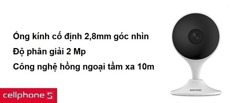 Vỏ plastic bền bỉ, kết nối không dây độ phân giải 2 MP