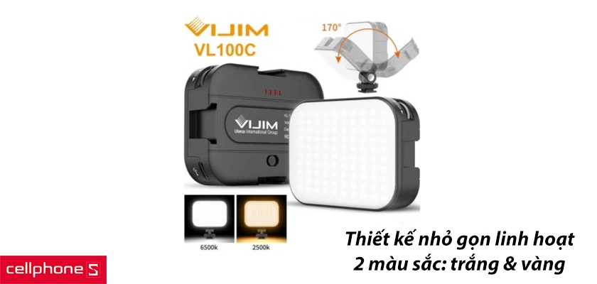 Đèn led hỗ trợ quay video VIJIM VL100C