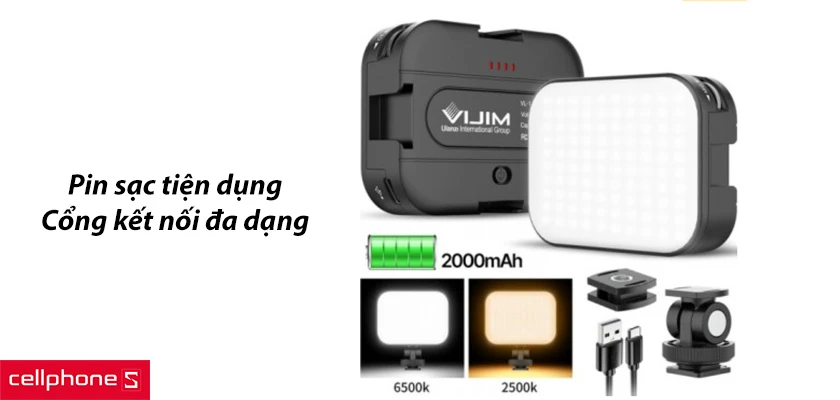 Đèn led hỗ trợ quay video VIJIM VL100C