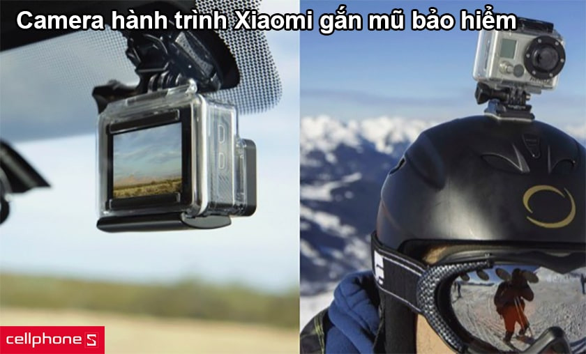 Camera hành trình Xiaomi gắn mũ bảo hiểm